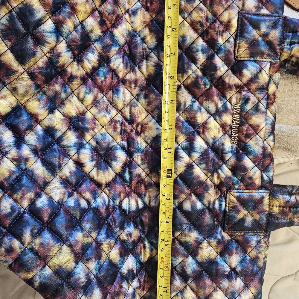 MZ Wallace TieDye Winter Prism Multicolor Quilted Tote. Nwot! - Picture 10 of 13